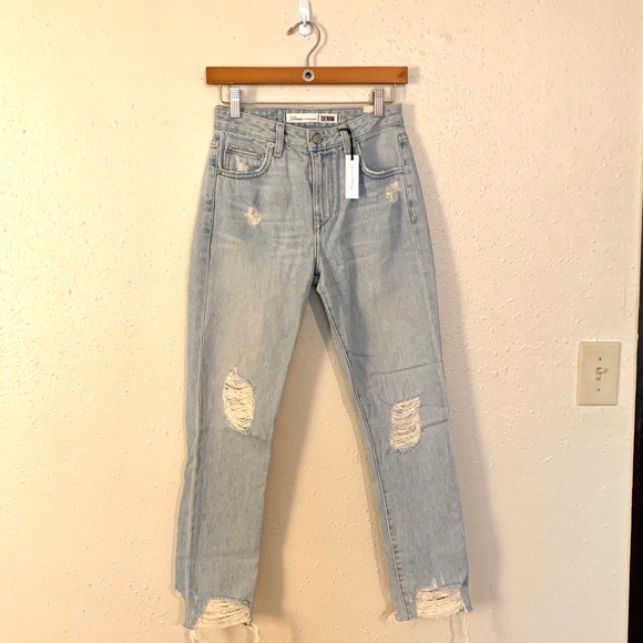 💋 Lovers + Friends Raw Hem High Rise Jean - Picture 1 of 8